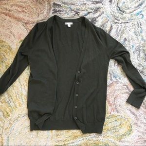 Gap olive green cardigan